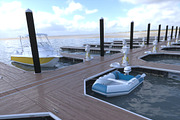 Marina - Boat Slips - Floating Dock, an Object 3D Model by RoHo Productions (Thumbnail 33 of 39)