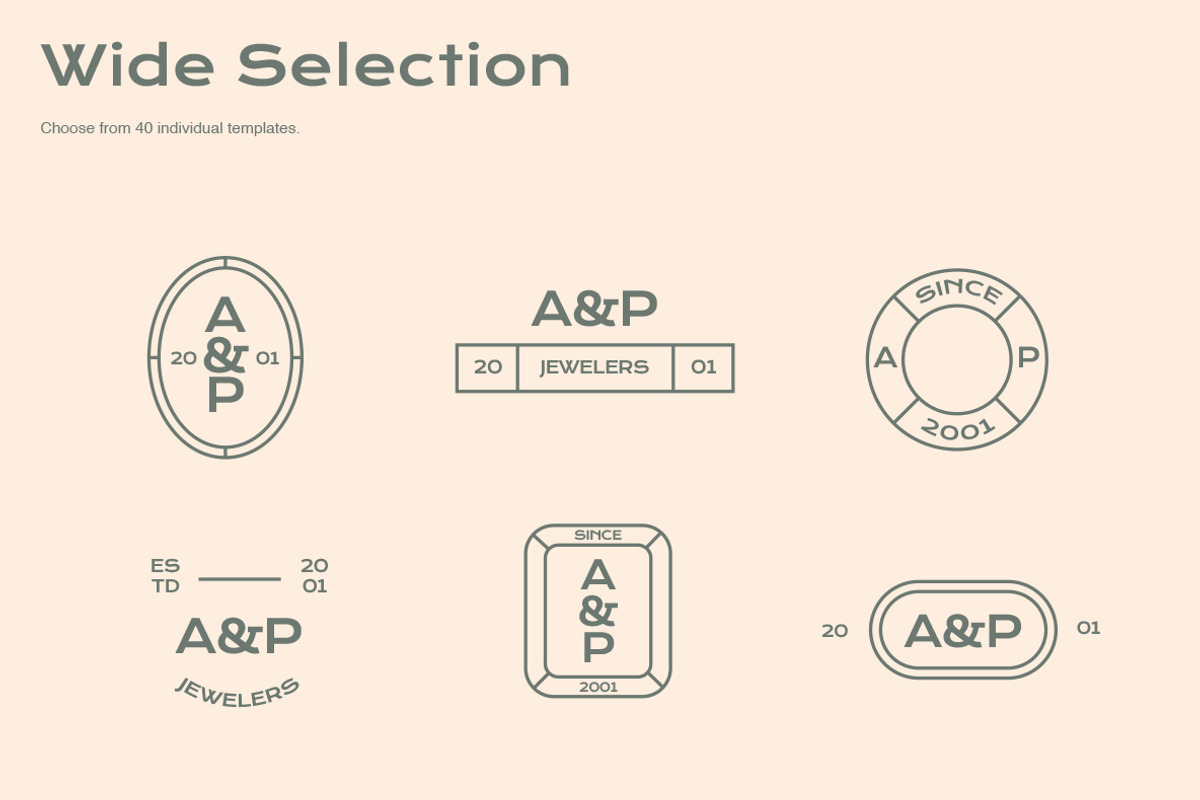 Minimalist Logo Templates, a Branding & Logo Template by ClayStudio (Photo 5 of 16)