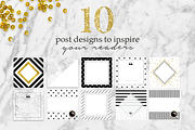 Instagram Templates Black&White, a Social Media Template by Instagram templates E.B. (Thumbnail 3 of 4)