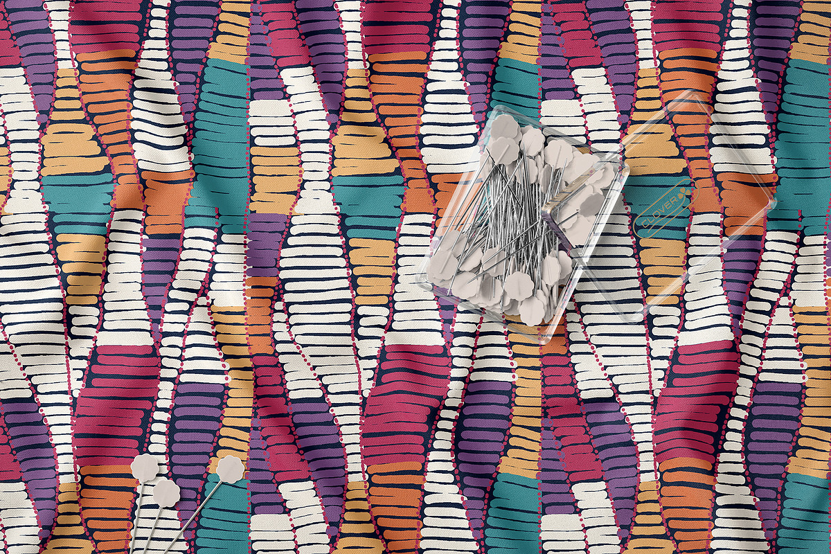 Colorful Abstract Geometric Pattern, a Pattern Graphic by StudioGlouna (Photo 5 of 9)