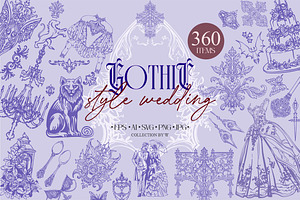 Wedding in GOTHIC style, an Object Graphic by Collection by VY