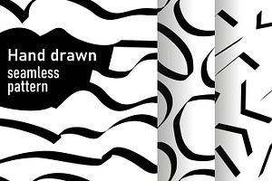 Set of hand drawn patterns