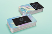 Holographic Business Card Design, a Business Card Template by Kseniya-Omega (Thumbnail 1 of 4)