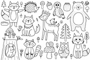 Cute Forest Animals Big Collection, an Animal Illustration by Gulnara Sabirova (Thumbnail 12 of 16)