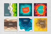 100 paper cut backgrounds, a Card Template by Akimo Mia (Thumbnail 4 of 5)
