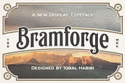 Bramforge - Display Serif Typeface, a Serif Font by iqbal habibi (Thumbnail 1 of 10)