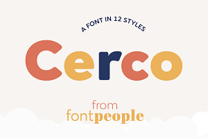 Cerco font family by FontPeople