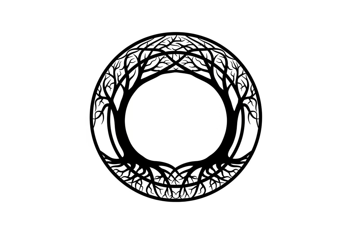 Tree of Life Circle Frame Bundle, an Illustration by Gaye Art (Photo 3 of 51)
