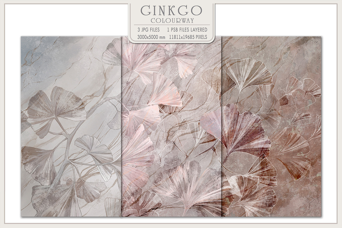 Fresco collection Ginkgo, a Wallpaper Graphic by Natalia0307 (Photo 2 of 17)