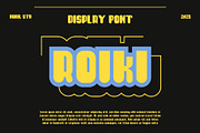 ROIKI - Sans Serif Display Font, a Sans Serif Font by Boril Std (Thumbnail 8 of 17)