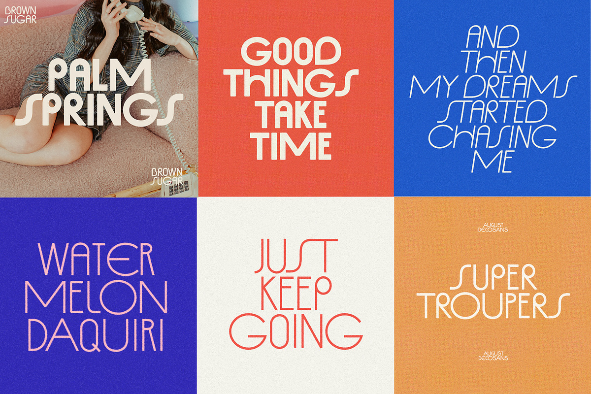 AUGUST DecoSans Multi-weight Family, a Sans Serif Font by Nicky Laatz (Photo 14 of 30)