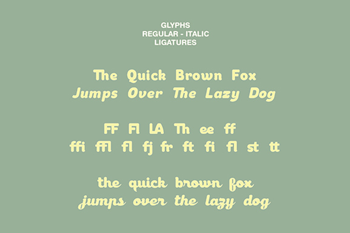 Canda Typeface (Sans & Script) preview 3
