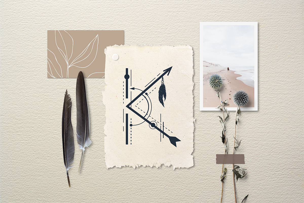 Totem. Mystical Font. Line Art Style, a Script Font by Cosmic Store (Photo 16 of 35)