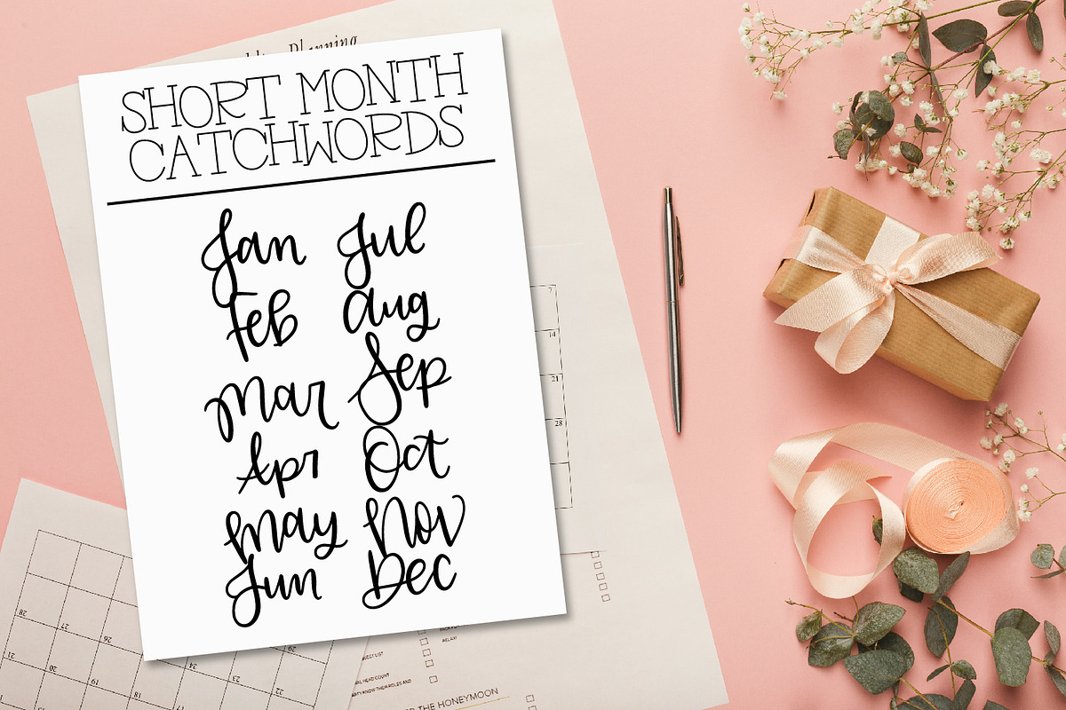 Planner Catchwords - Over 100 Words preview 4