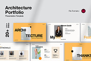 Architecture Portfolio Presentation, a Presentation Template by Oriofix (Thumbnail 1 of 9)