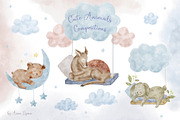 Cute Sleeping Animals., an Animal Illustration by Designwork (Thumbnail 7 of 17)