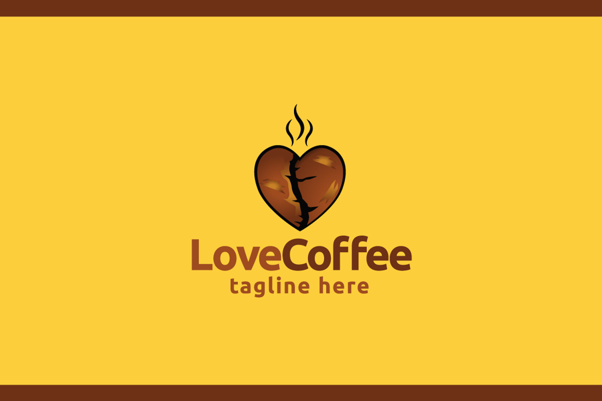 Love Coffee Logo Template, a Branding & Logo Template by emotions76 (Photo 2 of 3)
