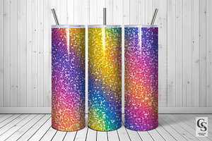 Rainbow Glitter Seamless Backgrounds