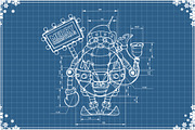 Robot Santa and Elf, a Technology Illustration by yuanden graphics (Thumbnail 3 of 3)