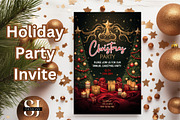 Holiday Party Invitation Template, an Invitation Template by Sunny Jar Designs (Thumbnail 1 of 3)