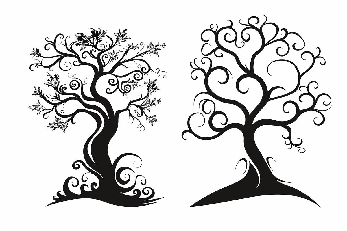 Tree Laser Cut Bundle | Decorative T, a Graphic by Designs_River (Photo 3 of 11)