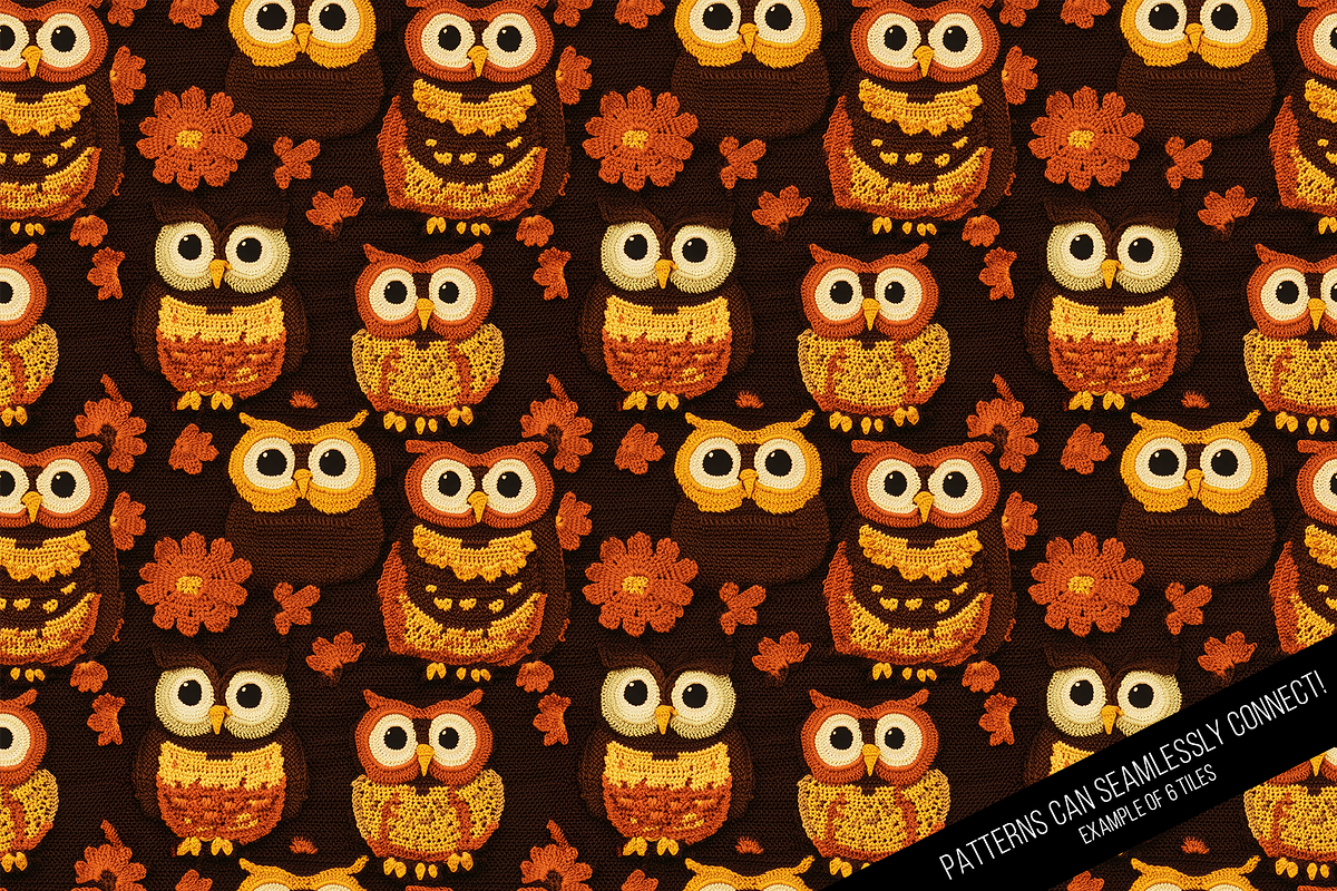 70s Crochet Seamless Digital Paper, a Pattern Graphic by Chromolume Studio (Photo 13 of 15)