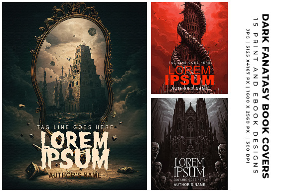 Dark Fantasy Book Covers preview 7