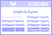 Whisper Heart font, a Handwritten Font by weknow (Thumbnail 7 of 8)