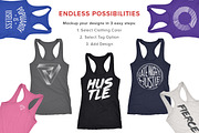 Next Level 6633 Racerback Mockups, a Shirt Mockup by Brent Galloway (Thumbnail 5 of 5)
