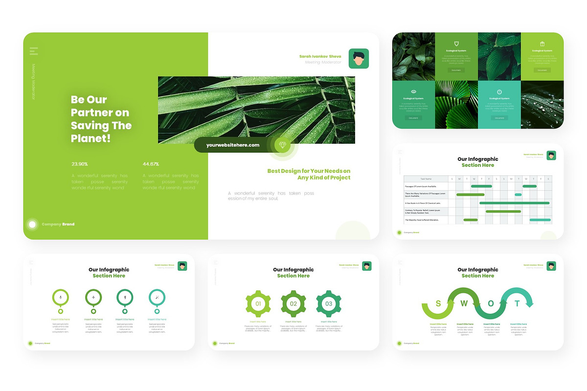 Green Leaf Ecology Presentation, a Presentation Template by NecrolitSlide (Photo 5 of 8)