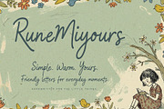 Rune Miyours - Written with Warmth, a Script Font by HypeWorksCo (Thumbnail 1 of 15)