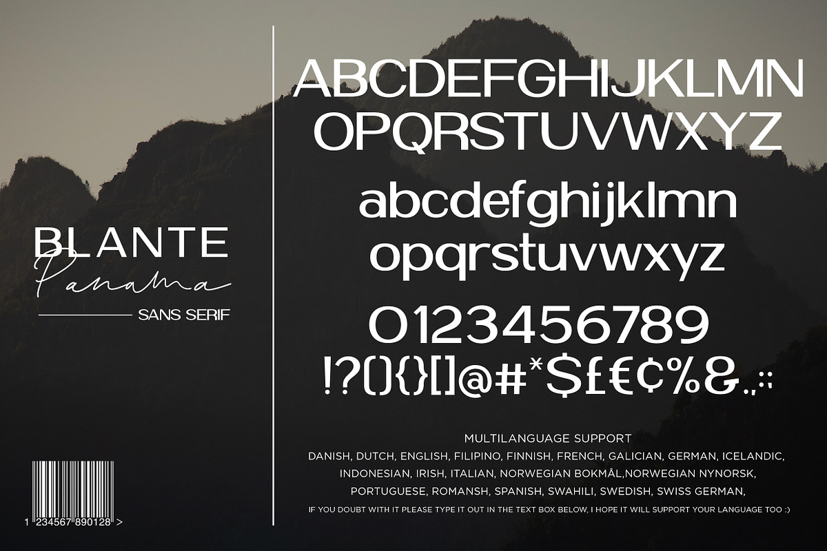 BLANTE PANAMA - Duo Fonts, a Script Font by Konstantine Studio (Photo 14 of 14)