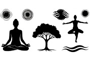 Yoga Meditation Silhouette Vector Bu, an Illustration by Artivon (Thumbnail 4 of 40)