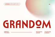 Grandom - Bold Modern Art Deco Font, a Sans Serif Font by Typia Nesia (Thumbnail 1 of 11)