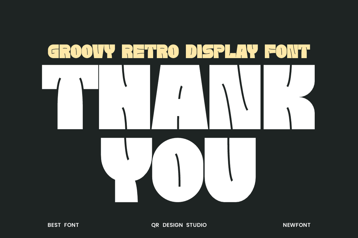 Kumix Ronuk - Groovy Font, a Sans Serif Font by QR Design Studio (Photo 7 of 7)