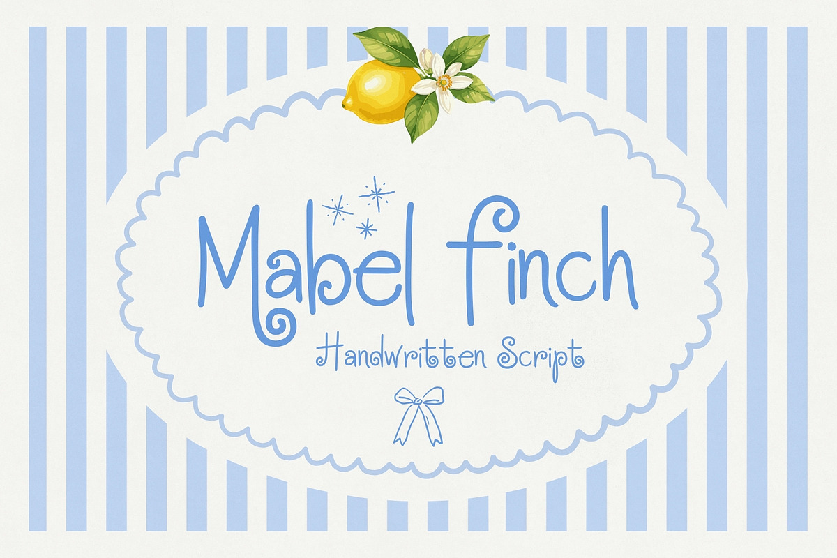 Mabel Finch - Handwritten Script, a Handwritten Font by HipFonts (Photo 1 of 13)