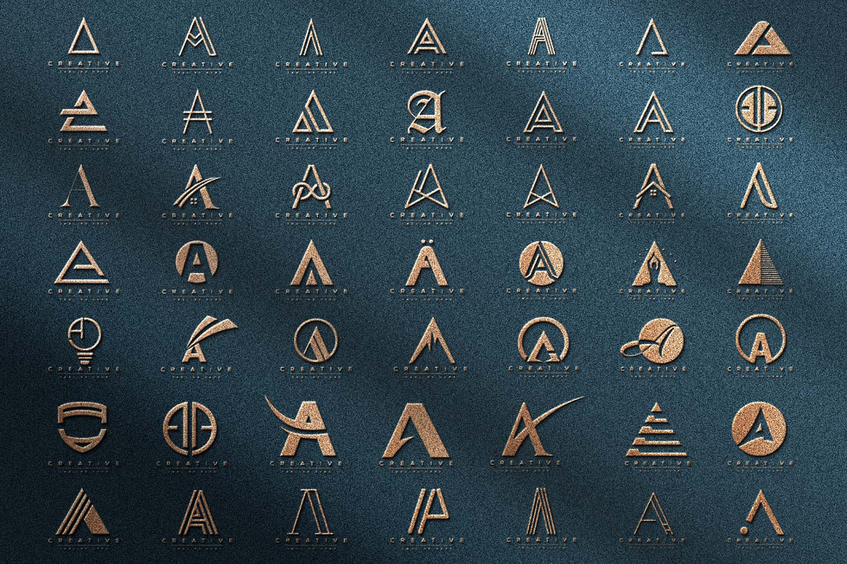 Letter A Logo Bundle Monogram Set, a Branding & Logo Template by Pixel Design (Photo 3 of 5)