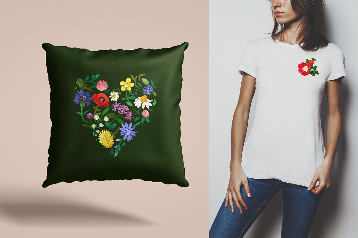 Wild meadow flowers $ herbs, an Object Graphic by yttadesign (Photo 13 of 17)