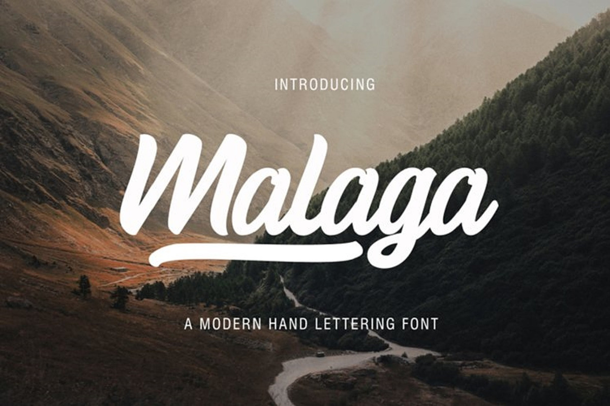 Malaga Script for Branding, a Script Font by Black Junst (Photo 1 of 6)