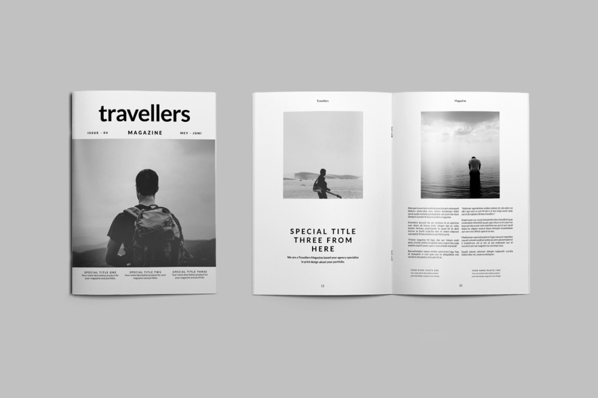 Travellers Magazine, a Magazine Template by Firtana (Photo 7 of 14)