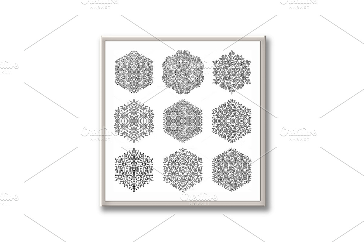 Set of Vector Snowflakes, an Object Graphic by FineArtStudio (Photo 3 of 3)