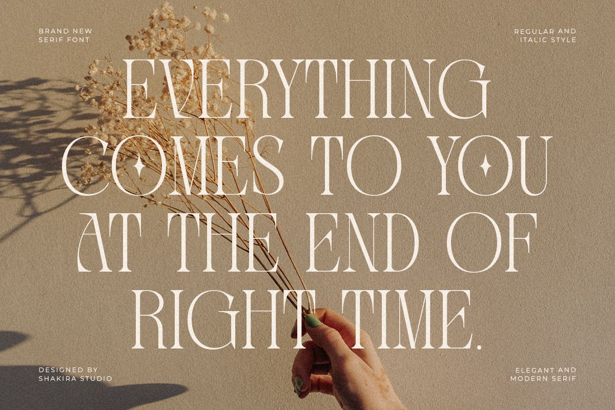 Elegant Modern - Fleurs Venotta, a Serif Font by Shakira Studio (Photo 8 of 10)