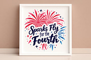Sparks Fly for the Fourth SVG #2, an Illustration by Awieee1 (Thumbnail 4 of 4)