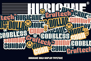 Huricane Sans Bold Display Font, a Sans Serif Font by Ronny Studio (Thumbnail 2 of 10)