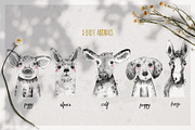 FARM BABIES watercolor set, an Animal Illustration by Natali Smolova (Thumbnail 4 of 8)