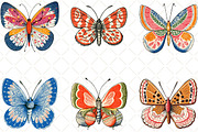 Christmas Butterfly Watercolor, an Illustration by Black Bird Studio (Thumbnail 5 of 6)
