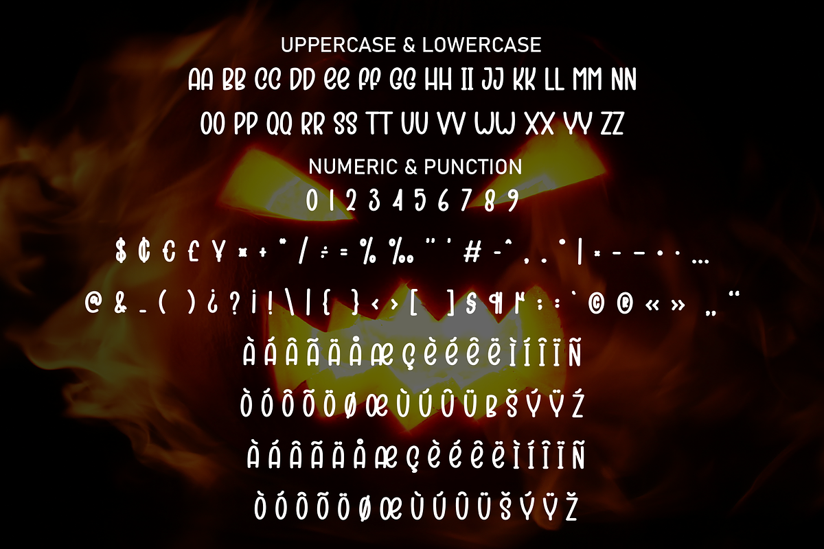 Scary Pumpkin | Script Font, a Script Font by Scratchones (Photo 7 of 8)