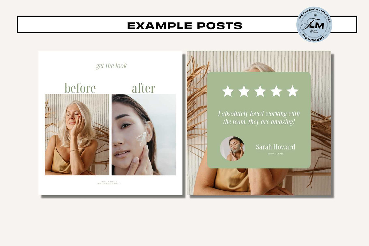 Beauty Post - Fresh Skincare, a Social Media Template by Freedom Business Shop (Photo 3 of 10)