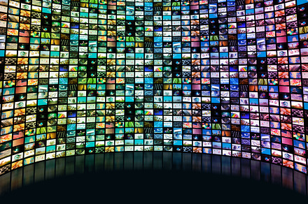 Large screen with many channels, an Arts & Entertainment Photo by Sergey Mironov's store