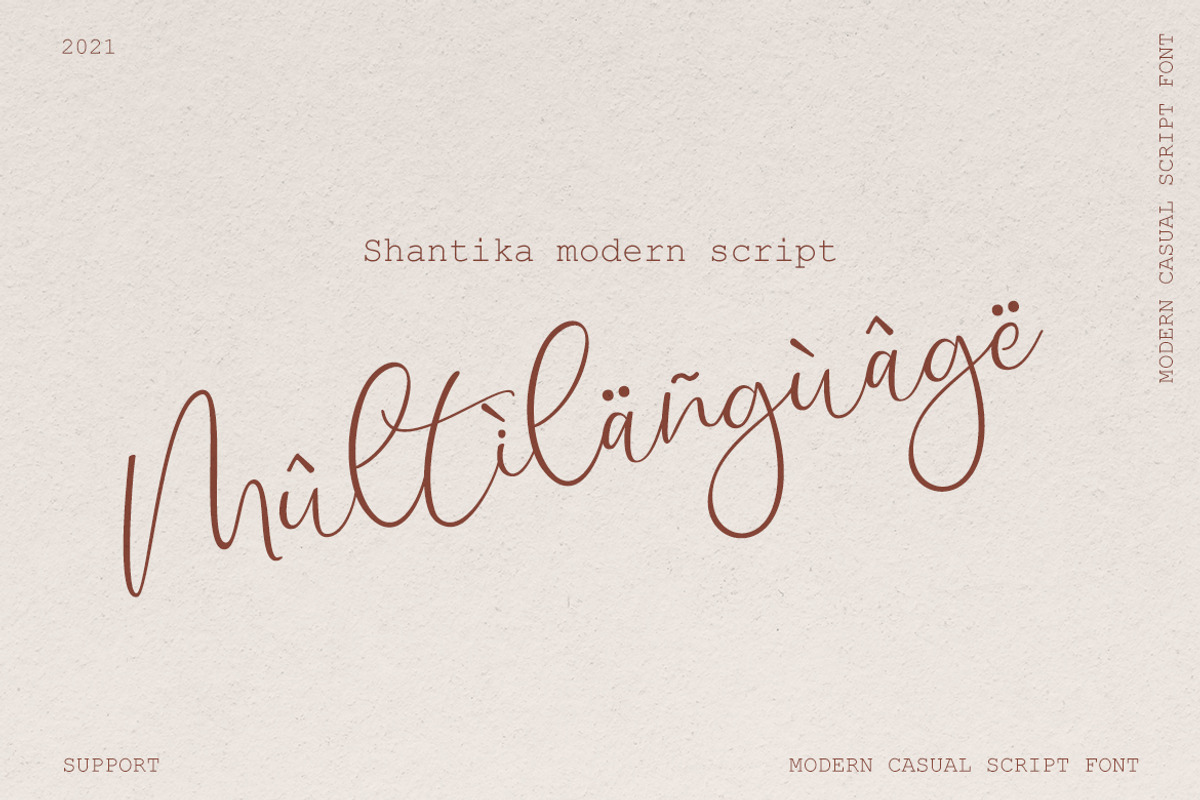Shantika, a Script Font by Hustletter (Photo 6 of 8)